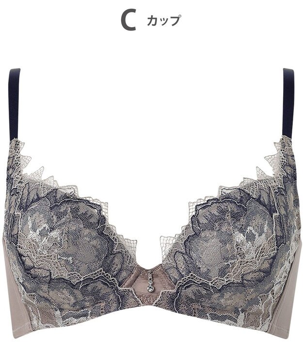 WACOAL 【ハグするブラ】 ブラジャー 体温を感知してカラダになじむ 谷間メイク 脇高設計 レディース BXB418 /ワコール ブラウン
