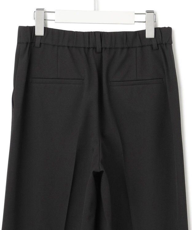 23区 S 【洗える】ウォームストレッチ ワイドパンツ ブラック系