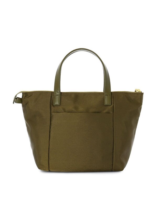 IBIZA コモド　オペラナイロン/牛革　ハンドバッグ カーキ