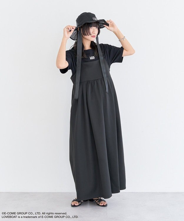 Green Parks ■ＬＯＶＥＢＯＡＴ　オーガンジーＨＡＴ Black