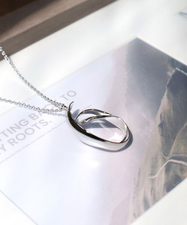 Tiaclasse メタルリボンロールネックレス シルバー