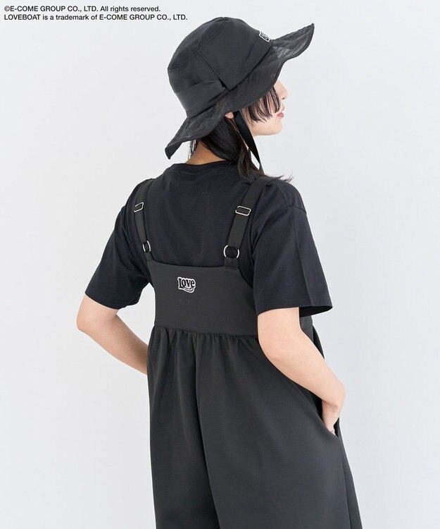 Green Parks ■ＬＯＶＥＢＯＡＴ　オーガンジーＨＡＴ Black