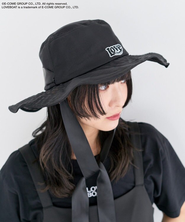 Green Parks ■ＬＯＶＥＢＯＡＴ　オーガンジーＨＡＴ Black