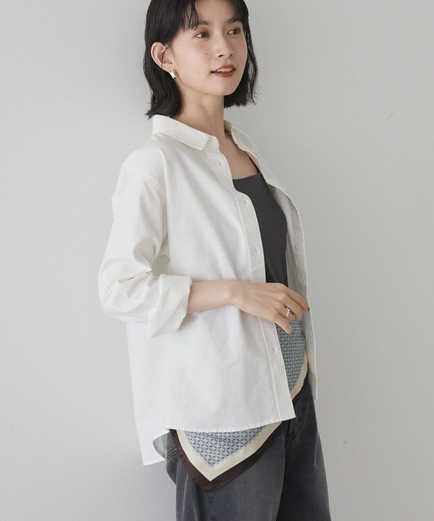 AMERICAN HOLIC オックスベーシックシャツ オフホワイト