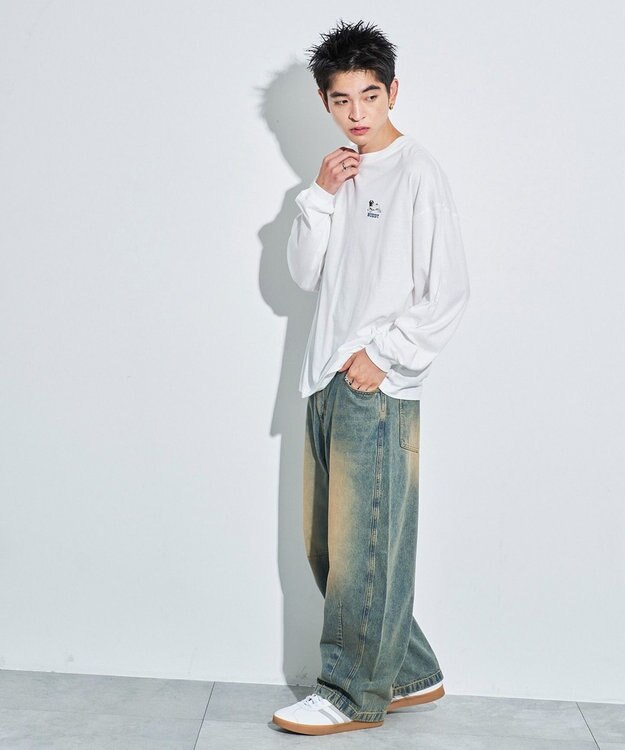 WEGO アニマルワンポイントT（LS） ホワイト