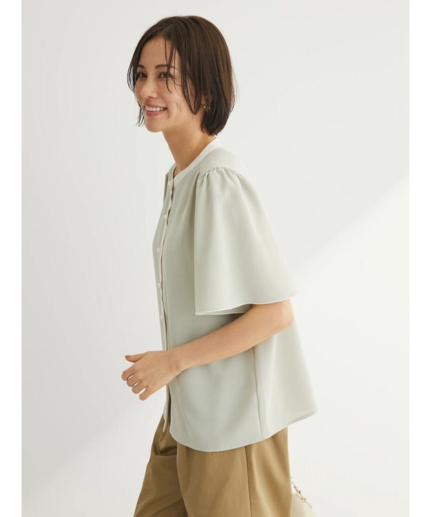 Green Parks ・ＥＬＥＮＣＡＲＥ　ＤＵＥ　バイカラーブラウス Mint