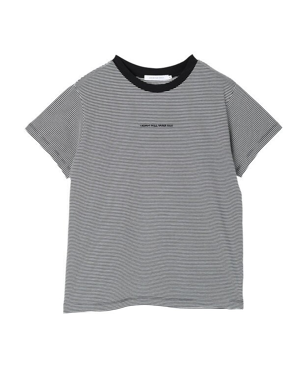 AMERICAN HOLIC 刺繍ロゴボーダープルオーバー Ivory