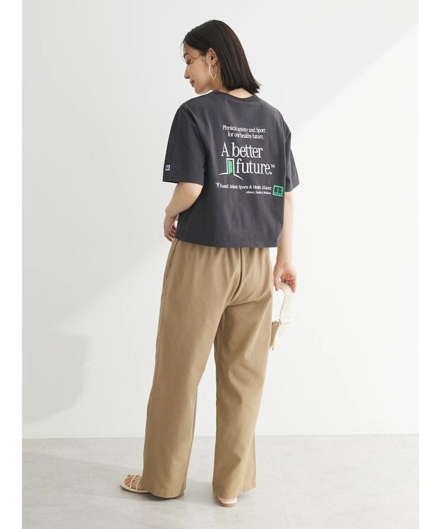 Green Parks ■別注ＲＵＳＳＥＬＬ　ＡＴＨＬＥＴＩＣ　ショート丈ｐｔＴ Charcoal Gray