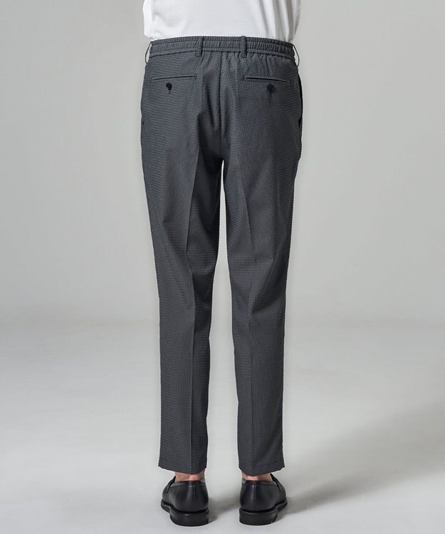 JOSEPH HOMME 【新素材 / セットアップ対応】ドットエアーサッカー ドロスト付テーパードパンツ / PEGG CONVERTIBLE グレー系