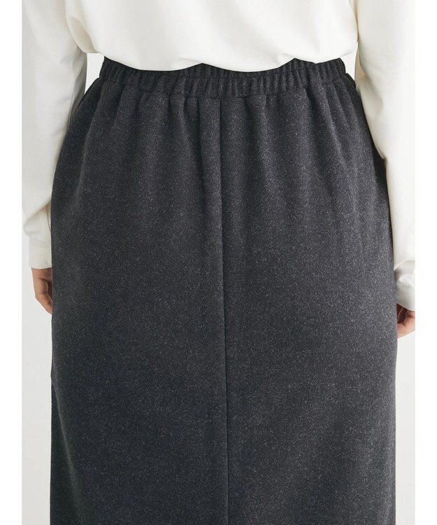 Green Parks 圧縮ポンチＩラインスカート Dark Gray