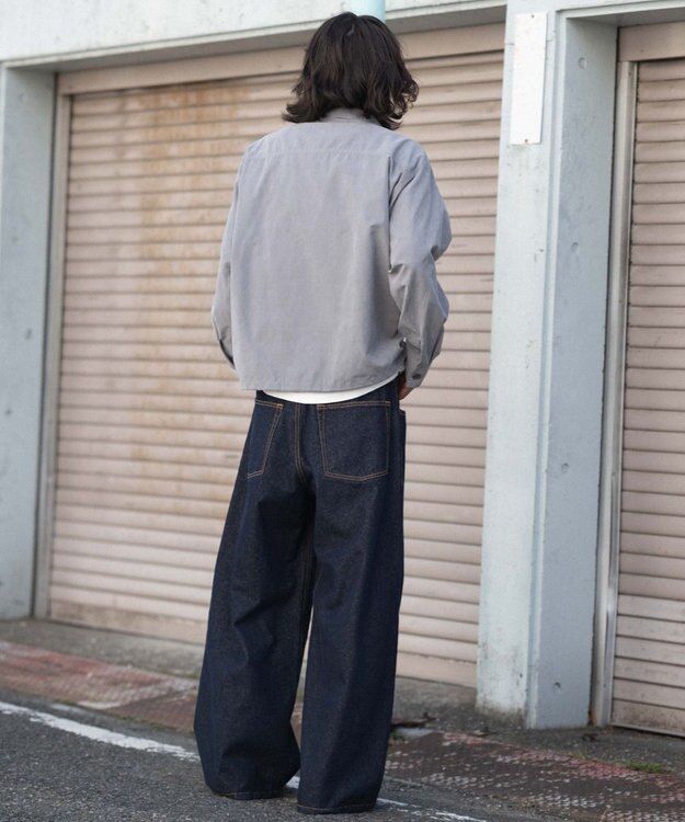 WEGO 【ユニセックス着用ITEM】フェイクスウェードシャツジャケット グレー