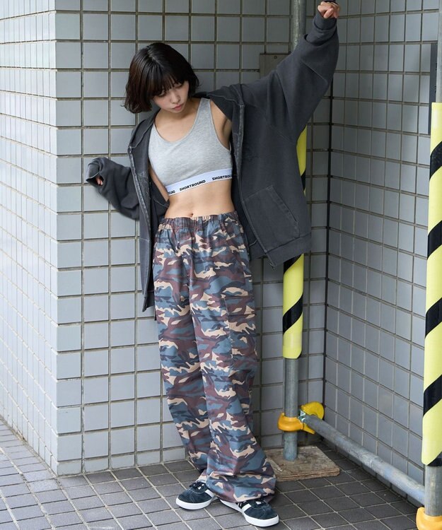 WEGO ロゴブラトップ 杢グレー