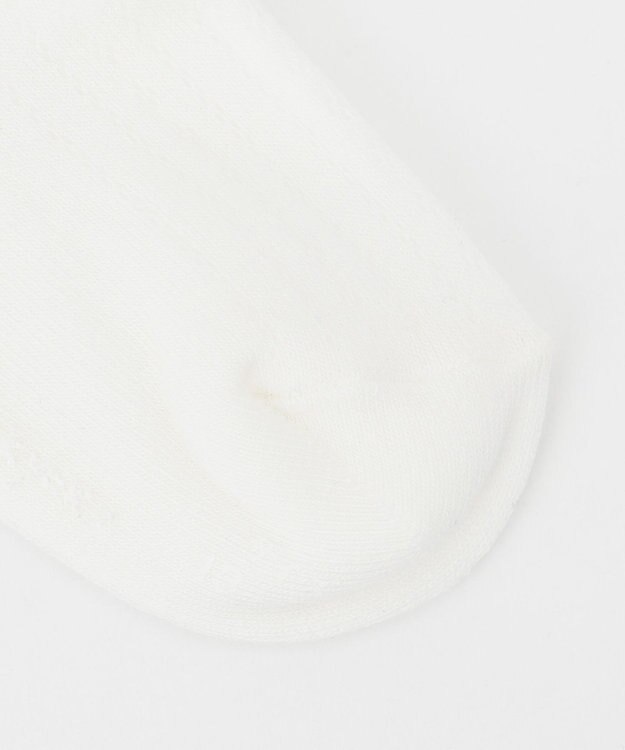 組曲 KIDS 【13~24cm】リボン付シンプル ショートソックス アイボリー系