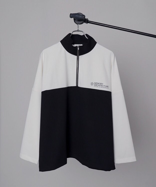 WEGO ドルマンポンチハーフZIPT（LS） ホワイト