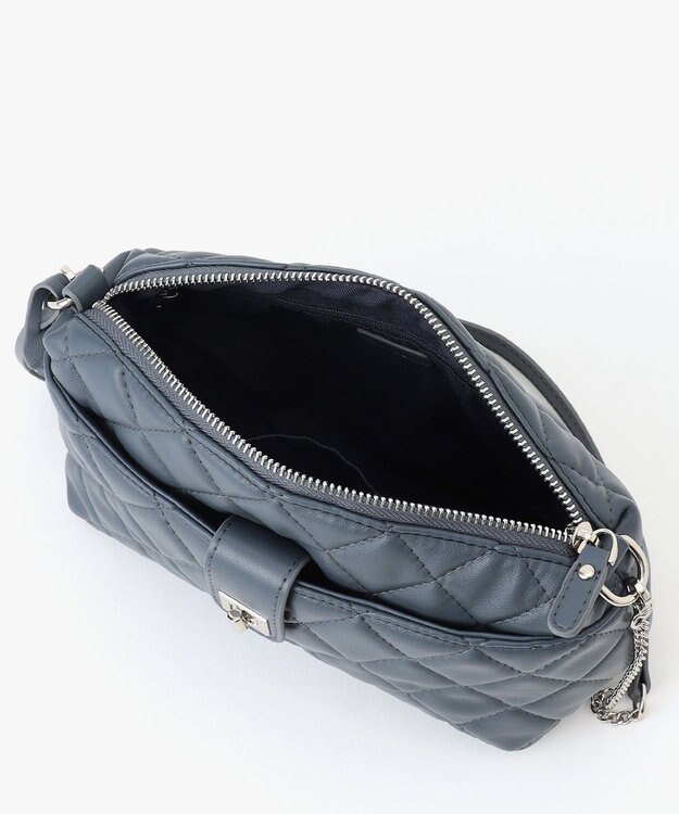 J.PRESS LADIES 【2way】キルティング ショルダー バッグ ダルブルー系