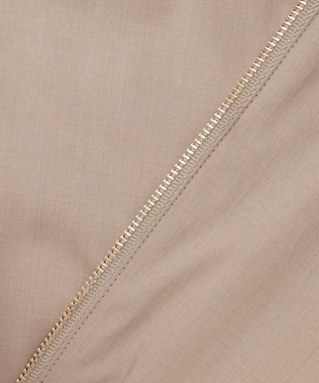 自由区 【洗える】テンセルコットンエンブロイダリー ジャケット モカ