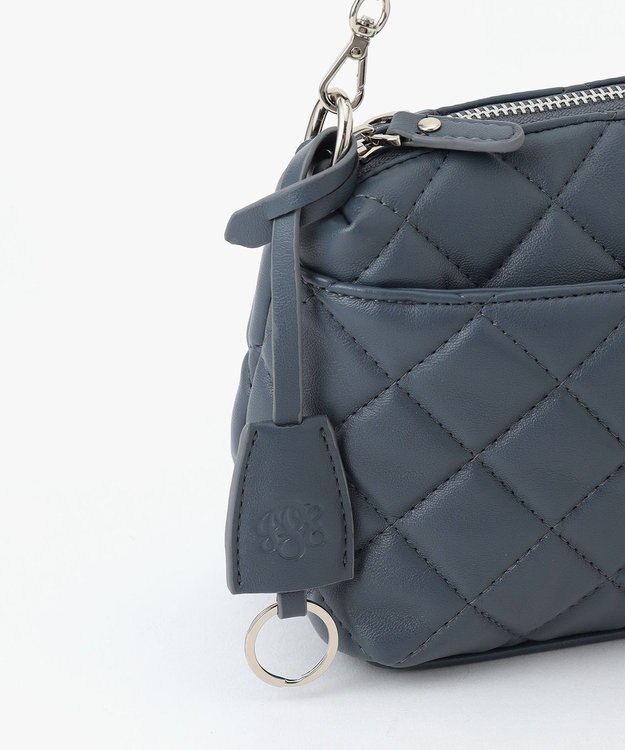 J.PRESS LADIES 【2way】キルティング ショルダー バッグ ダルブルー系