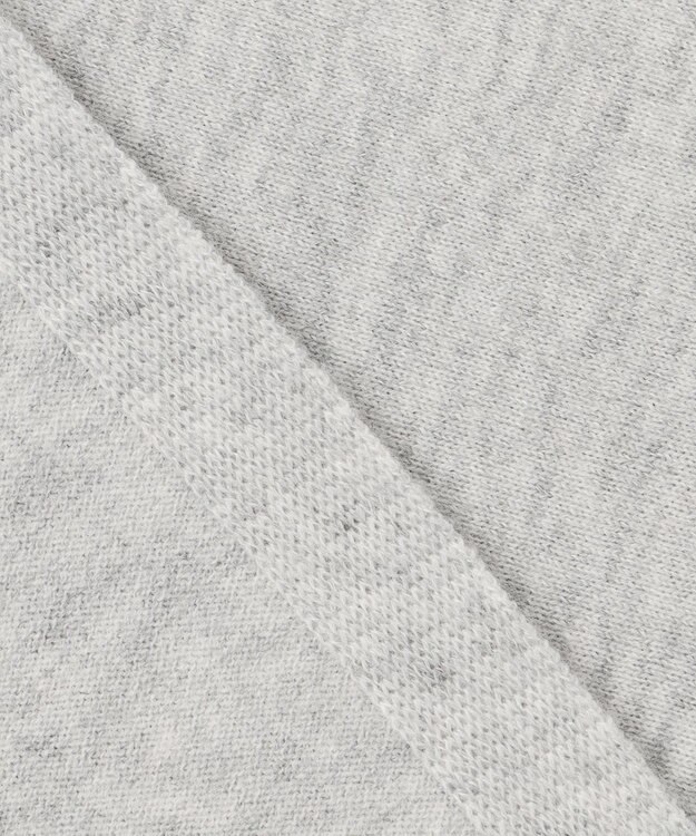 自由区 【洗える】ソフトウールハイゲージボートネック ニット グレーメランジ