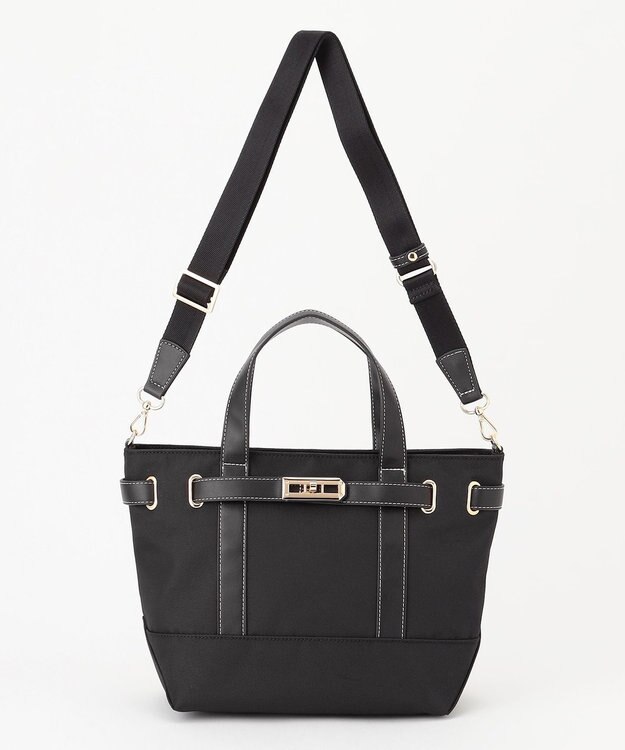 LA BAGAGERIE ベルテッド2WAYミニトート ブラック