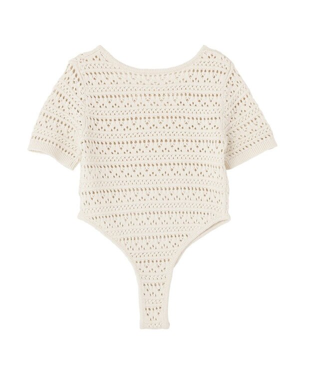 earth music&ecology クロエシェボディニットスーツ Ivory
