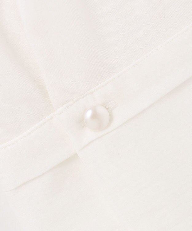 組曲 S コットンベア天竺 カフス袖ロングTシャツ アイボリー系