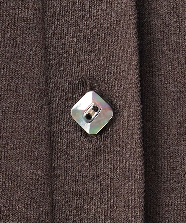 23区 S 【R(アール)】アイスニット Vネック カーディガン ダークブラウン系