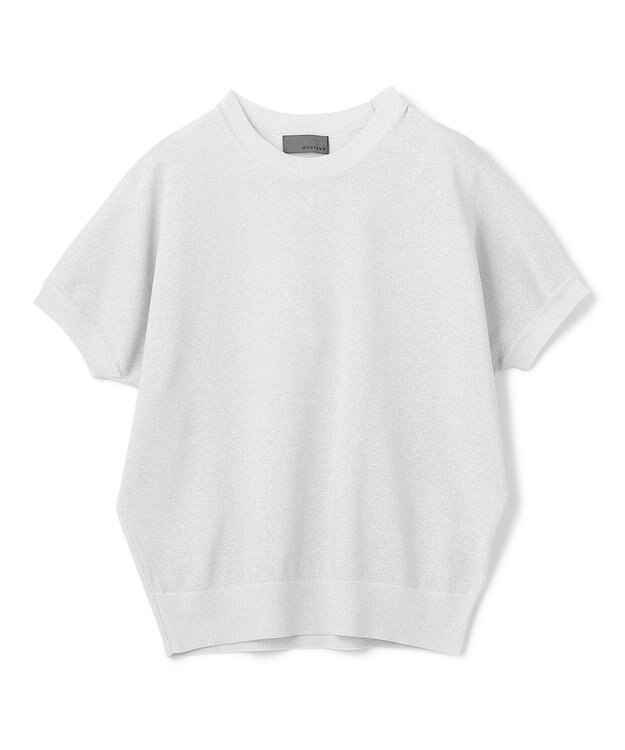 uncrave 【手洗い可】シアー ラメ ニットプルオーバー（uncrave STANDARD） シルバー