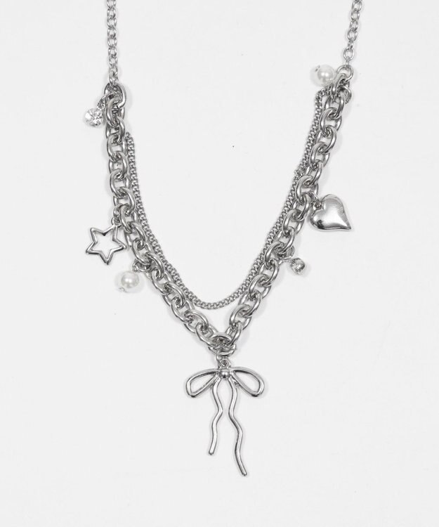 WEGO Lマルチチャームダブルネックレス 柄2