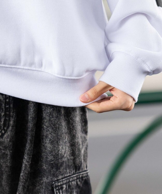 WEGO 【2点SET】アクセ付きストレートラインプルオーバー ホワイト