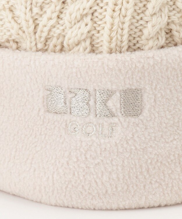 23区GOLF 【WOMEN】つば付きケーブル ニットキャップ ベージュ系