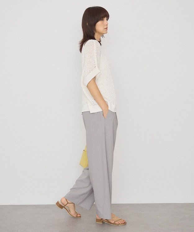 AMERICAN HOLIC 透かし畦ルーズニット Ivory