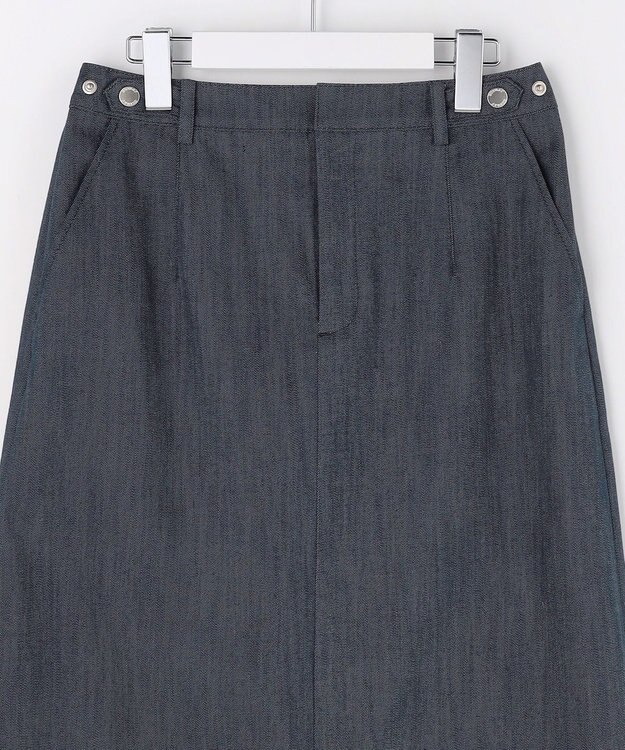 J.PRESS LADIES S 【WEB限定】セルロースシャンブレー ナロー スカート 【WEB限定】ネイビー系