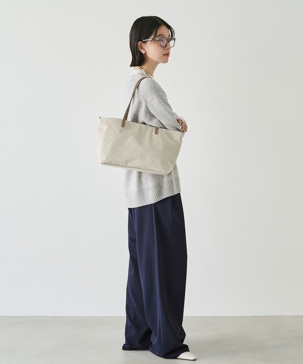 russet ナイロンジャガードセパレートトート(SF-275) Ecru