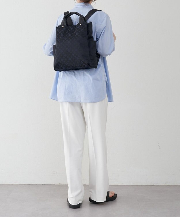 russet ナイロンジャガード2ハンドルリュックサック(SF-220) Black/Navy