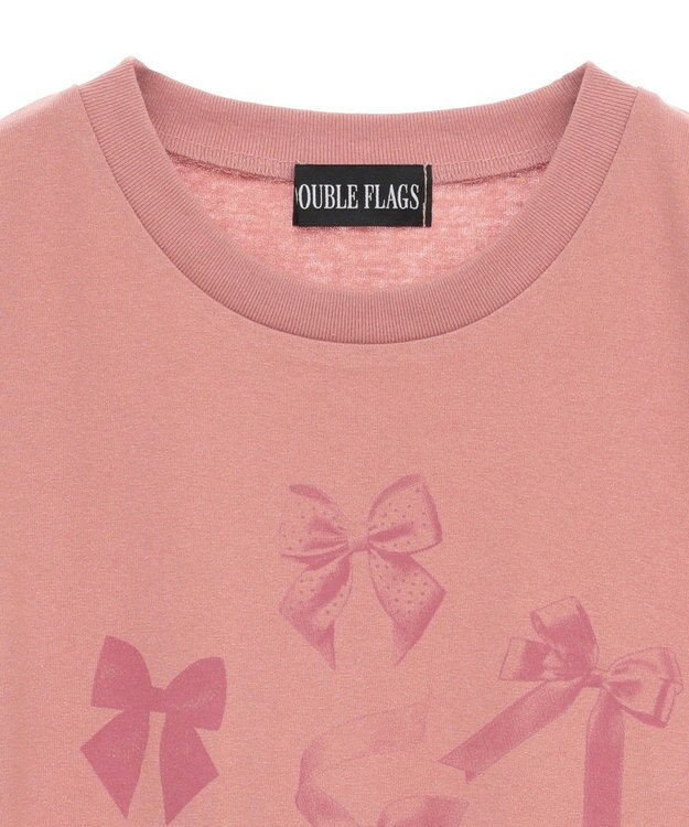 Green Parks ・ＤＯＵＢＬＥ　ＦＬＡＧＳ　リボンｐｔ　ＴＥＥ Charcoal Gray