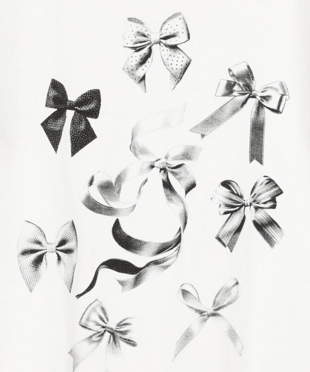 Green Parks ・ＤＯＵＢＬＥ　ＦＬＡＧＳ　リボンｐｔ　ＴＥＥ Charcoal Gray