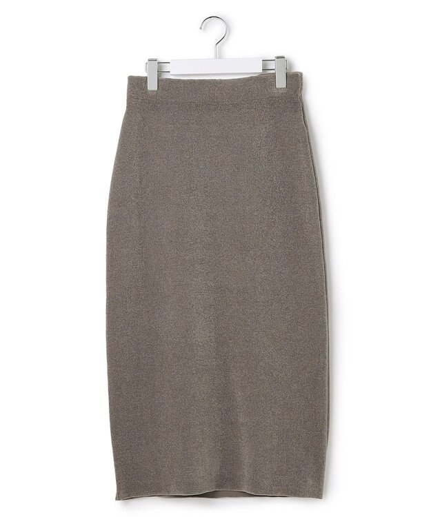 23区 S 【SLOW/一部店舗限定】ベロア風ニット スカート ブラウン系