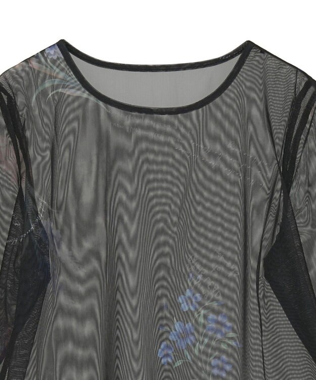 Green Parks ・ＳＵＧＡＲ　ＳＰＯＯＮ　フラワーｐｔシアーロンＴＥＥ Black