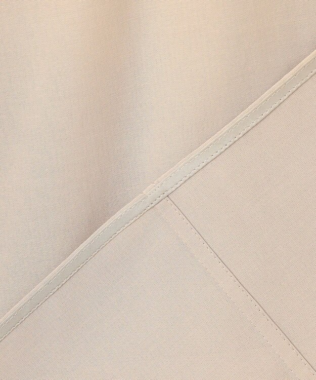 23区 【洗える】ライトシアーマットクロス ミリタリーディティール シャツ ベージュ系