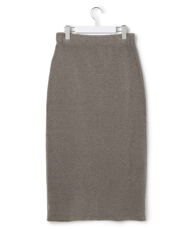 23区 S 【SLOW/一部店舗限定】ベロア風ニット スカート ブラウン系