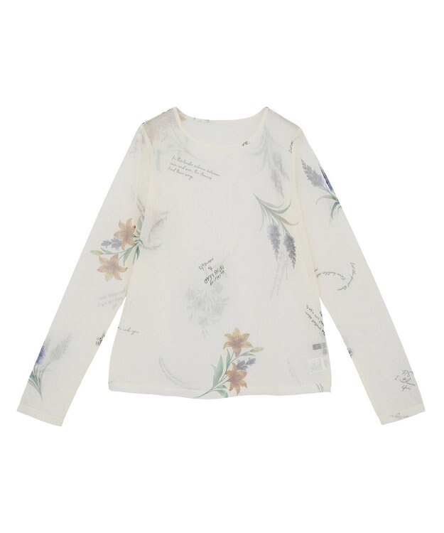 Green Parks ・ＳＵＧＡＲ　ＳＰＯＯＮ　フラワーｐｔシアーロンＴＥＥ Ivory