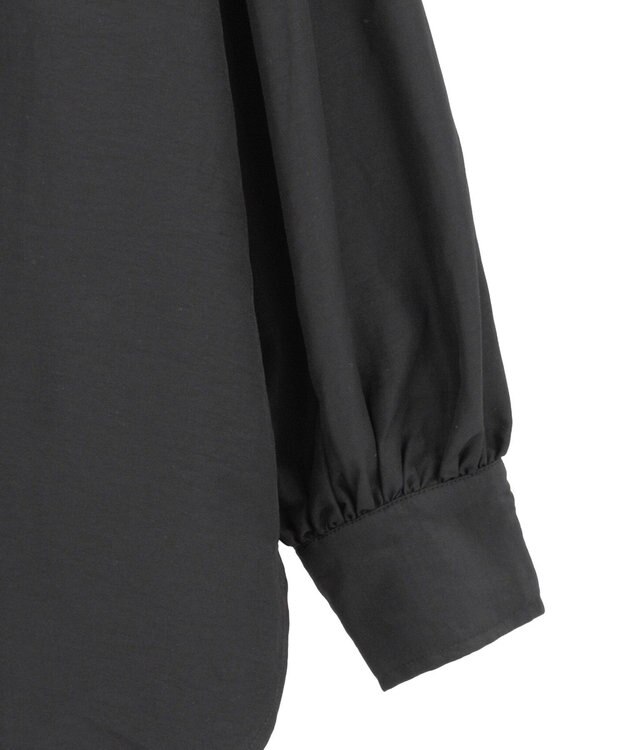 Green Parks ｅａｓｅ　ｂｌｕｅ．バックシャーリングブラウス Black