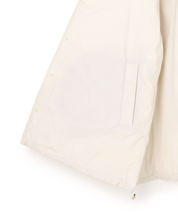 UNFILO L 【自宅で洗濯OK / ファー襟取り外し可能】TAIONコラボ ボア襟 リバーシブルダウン アイボリー