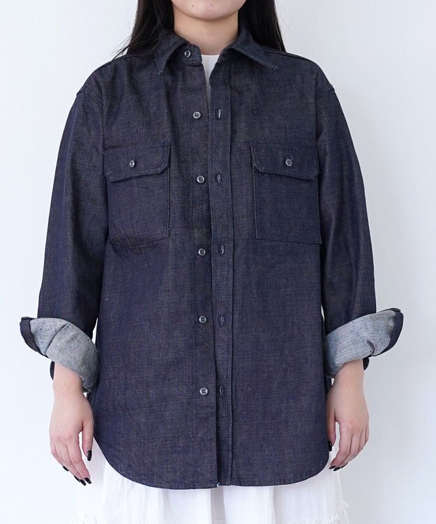 woadblue CPO SHIRT JACKET / CPO シャツジャケット BLUE