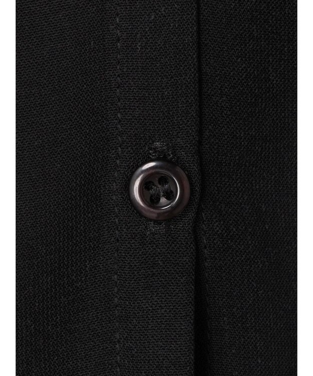 earth music&ecology ラッフルカラーブラウス Black