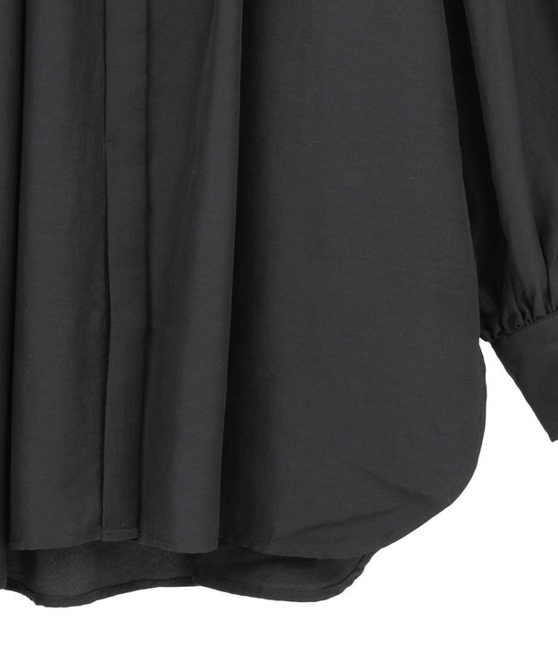 Green Parks ｅａｓｅ　ｂｌｕｅ．バックシャーリングブラウス Black