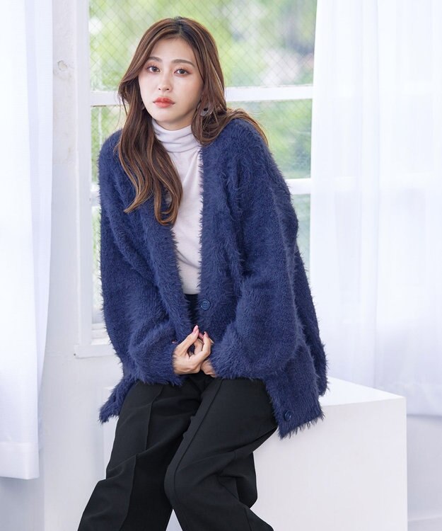 Tiaclasse 【GOLD LABEL・洗える】カシミヤタッチワイドパンツ ブラック