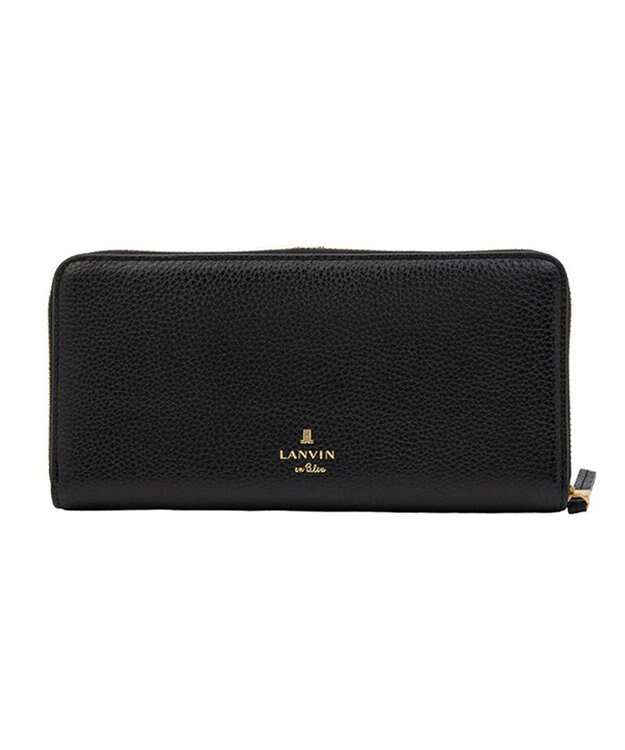 LANVIN en Bleu リュバン ラウンド長財布 ブラック