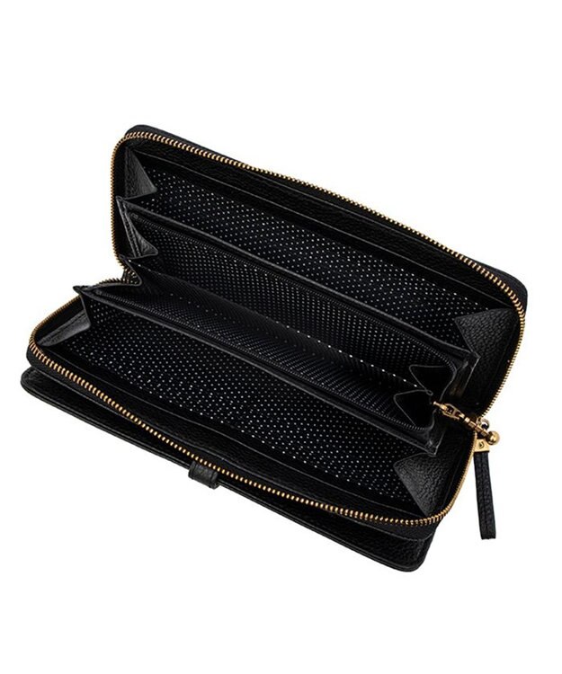 LANVIN en Bleu リュバン ラウンド長財布 ブラック