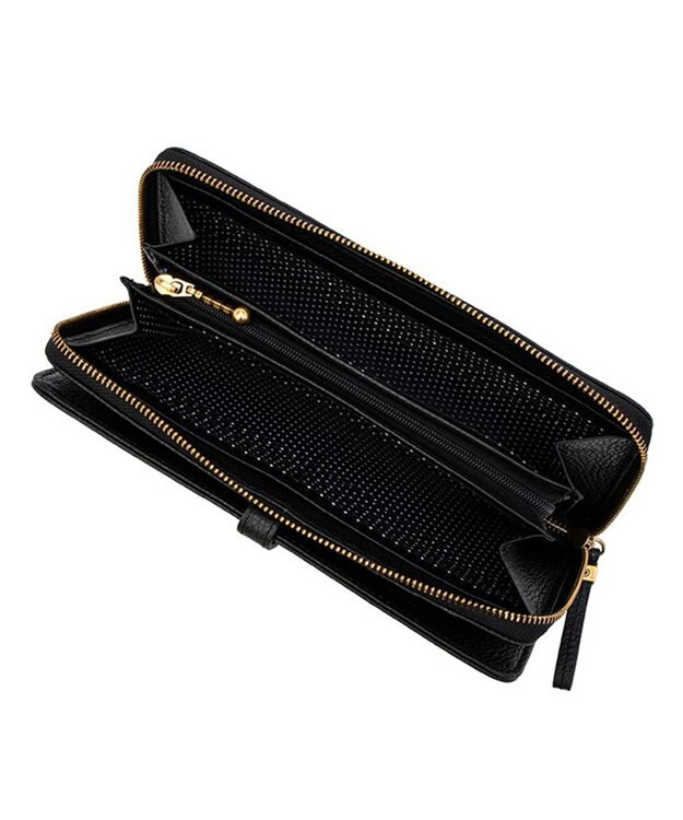 LANVIN en Bleu リュバン ラウンド長財布 ブラック